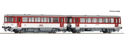 Roco 7790005 - TT - Dieseltriebwagen BR 810 mit Beiwagen, ZSSK, Ep. VI - DC-Sound